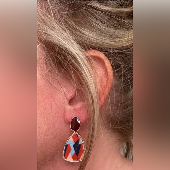 Colorful Abstract Earrings - Picture 2 of 2